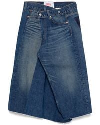 Junya Watanabe - Denim Asymmetric Skirt - Lyst