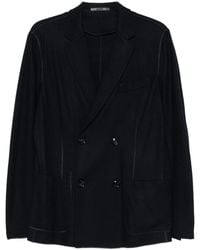 Giorgio Armani - Cashmere Double-Breasted Blazer Jacket - Lyst