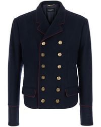 Dolce & Gabbana - Double-Breasted Blazer - Lyst