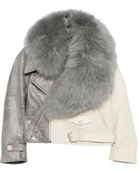 Marni - Jacket With Fur Collar - Lyst