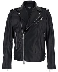 DSquared² - Jacket With Three Zip Pockets On The Front - Lyst