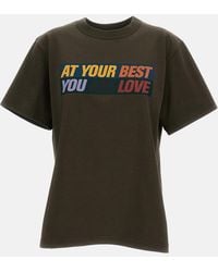 Sacai - Short-Sleeve T-Shirt With A Print - Lyst