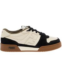 Fendi - Low Top Suede Sneakers - Lyst