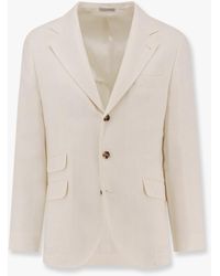 Brunello Cucinelli - Linen, Silk And Wool Blazer - Lyst