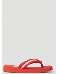 KENZO - Logo Patch Flip Flops - Lyst