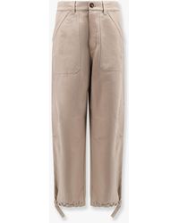 Brunello Cucinelli - Linen And Cotton Relaxed Fit Trousers - Lyst