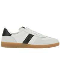 Tom Ford - 'Archer' Low Top Sneakers With Logo Lettering On Tongue And Heel And Contrasting Heel - Lyst