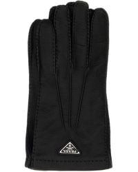 Prada - Nappa Leather Gloves - Lyst