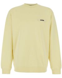 Jacquemus - 'Le Sweatshirt Gros Grain' Crewneck Sweatshirt With Logo Patch On The Front - Lyst