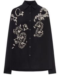 Dries Van Noten - Oversized Shirt With Jewel Embroidery - Lyst