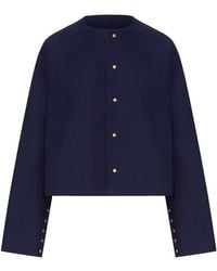Celine - Cotton Cardigan Jacket - Lyst