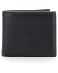 Givenchy - Bi-Fold Wallet Pebbled Leather Calfskin - Lyst