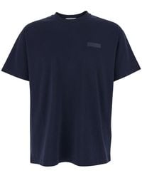 Givenchy - Crew Neck T-Shirt With Chest Logo Patch - Lyst
