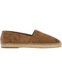 Brunello Cucinelli - Washed Suede Espadrilles With Beading - Lyst
