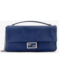 Fendi - Baguette Chain Large Leather Shoulder Bag - Lyst