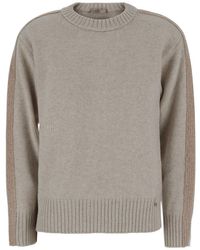 Herno - Wool Crewneck Pull With Round Neck And Long Sleeves - Lyst