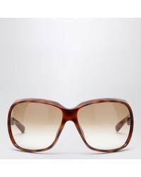 Gucci - Havana Square Sunglasses - Lyst
