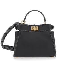 Fendi - 'Mini Peekaboo' Handbag With Twist Lock - Lyst