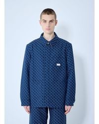 Gucci - Cotton Jacquard Jacket With Gg Shadow - Lyst