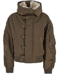 Isabel Marant - 'Elisa' Jacket With Hood With Zip And One Zip Pocket On The Sleeve - Lyst