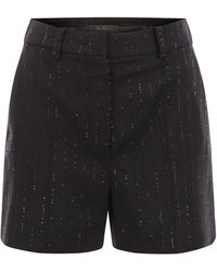 Max Mara - Siberia Wool Blend Shorts - Lyst