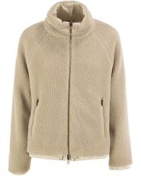Herno - Reversible Teddy Fleece And Technical Nylon Jacket - Lyst