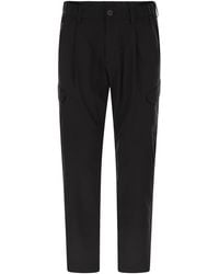 Herno - Cargo Trousers With Mechanical Stretch Yarn - Lyst