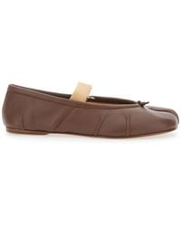 Maison Margiela - Ballet Flats With Band Design And Tabi Toe - Lyst