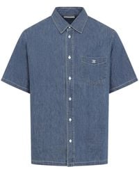 Celine - Union Ocean Cotton Bowling Shirt - Lyst