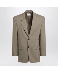 Saint Laurent - Single-Breasted Wool And Mohair Jacket - Lyst