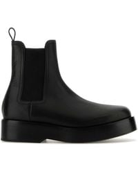 Bottega Veneta - Leather Chelsea Ankle Boots - Lyst