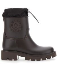 Moncler - Kickstream Logo Rain Boots With Drawstring Closure - Lyst