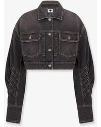 Dior - Dior Denim Jacket With Bustier Detail - Lyst