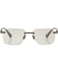 Brunello Cucinelli - Rectangular Titanium Sunglasses - Lyst