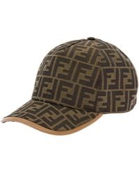 Fendi - Baseball Cap With All-Over Ff Motif - Lyst