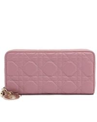 Dior - Lady Leather Wallet - Lyst