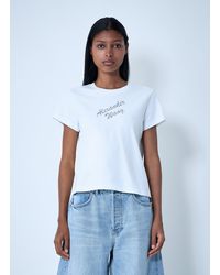 Alexander Wang - Logo Motif T-Shirt - Lyst
