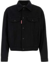 DSquared² - Dsquared Wool Blend Wool Jean Jacket - Lyst