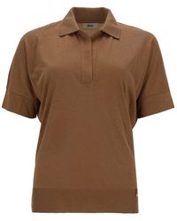 Herno - Cotton Blend Polo Shirt - Lyst