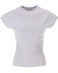 Sportmax - Spxsamba Ribbed Viscose Jumper - Lyst