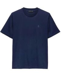 Prada - Embroidered-Logo T-Shirt - Lyst