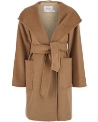 Max Mara - 'Rialto' Coat With Wide Lapels - Lyst