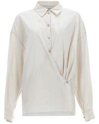 Lemaire - "Straight Collar Twisted" Shirt - Lyst