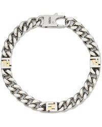 Fendi - Logo Chain Bracelet - Lyst