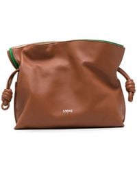 Loewe - Flamenco Medium Leather Clutch - Lyst