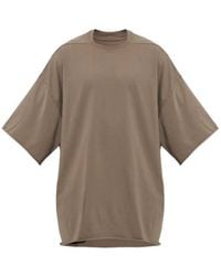 Rick Owens - Raw-Edge Hem T-Shirt - Lyst