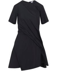 Loewe - Silk Blend Twisted Mini Dress - Lyst