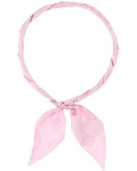 McQueen - Printed Silk Foulard - Lyst