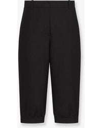 Dior - Virgin Wool And Silk Grain De Poudre Bermuda Shorts - Lyst
