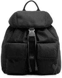 Ami Paris - Marcel Small Nylon Backpack - Lyst